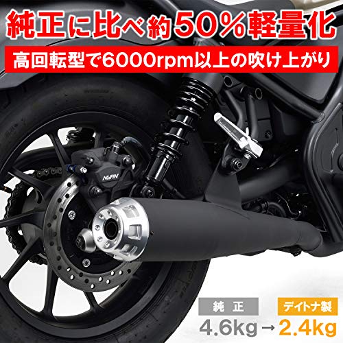 デイトナ(Daytona) バイク用 スリップオンマフラー レブル250/ABS/S Edition(17-21)専用 メガホンタイプマフラー シルバーエンド 17216_2