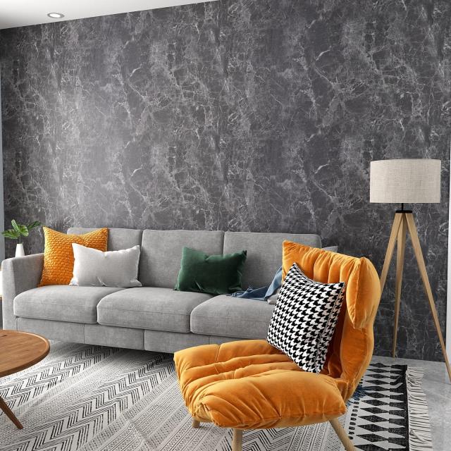 VEELIKE 超厚手 壁紙シール レンガ調 リメイクシート ブラウン 厚手 カ | VEELIKE レンガ調 壁紙シール のり付き リメイクシート