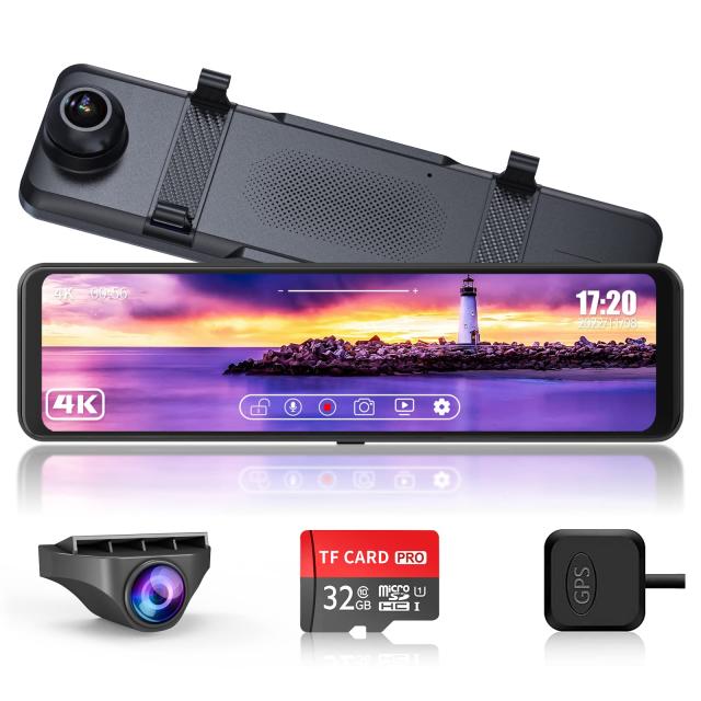 ドライブレコーダー⭐️ミラー型 4K 前後カメラ タッチ式 11インチ 前後ドライブレコーダー ミラー型 4K超高画質 11インチ大画面