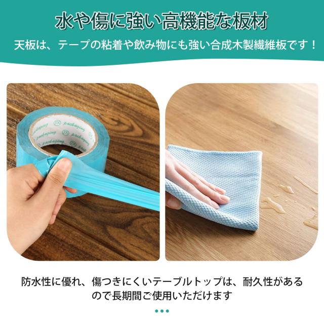 VECELO デスク 机 パソコンデスク PCデスク 在宅ワークデスク 勉強机 学習机 オフィスデスク ダークウォールナット ラック付き(A4対応)