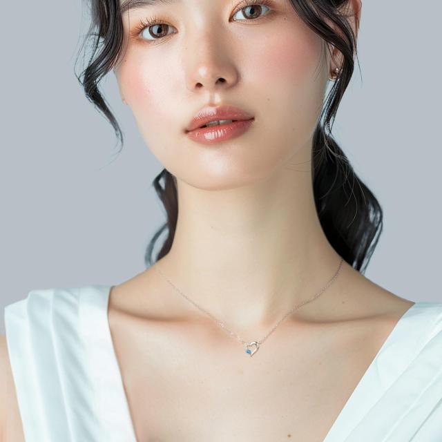 AGVANA] レディース ネックレス 天然石 トパーズ 11月 誕生石