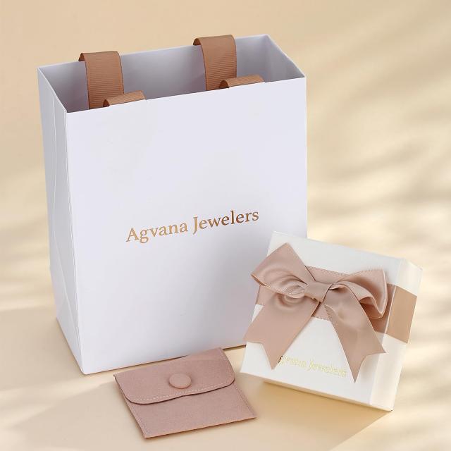 AGVANA] レディース ネックレス 天然石 トパーズ 11月 誕生石 ハート