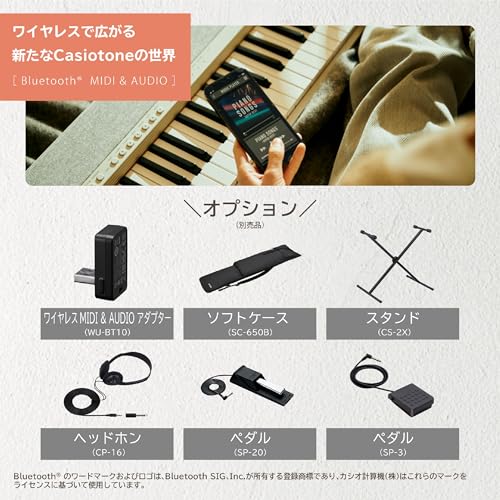 カシオ(CASIO) 電子キーボード カシオトーン CT-S1 RD(レッド) ハラミちゃんも愛用の61鍵盤キーボード 高品位な音色を手軽に持ち運び可能_6