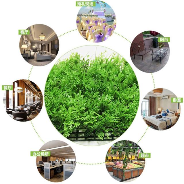 uyoyous ウォール フェイクグリーン 人工植物マット 壁掛け 人工壁の