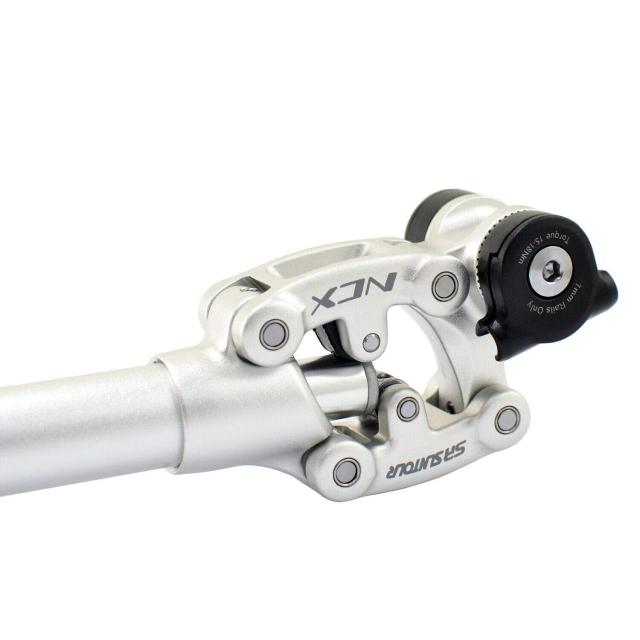 その他のスポーツ SR SUNTOUR SP12 NCX Suspension Seat Post with Protective Cover 31.6X400mm, Silver, VK2298