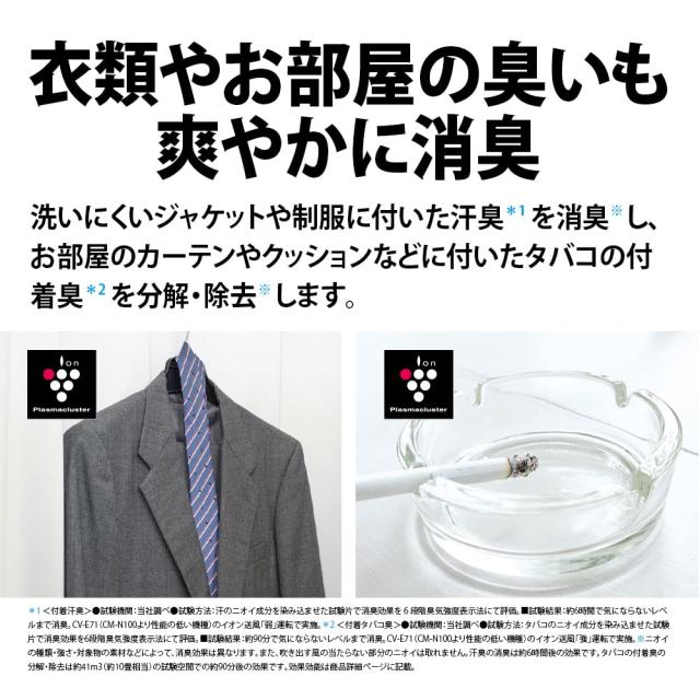 シャープ 衣類乾燥機 除湿機 冷風機能付き 10L / プラズマクラスター 7000 スタンダード 11畳 / 2021年モデル ホワイト CM-N100-W_7