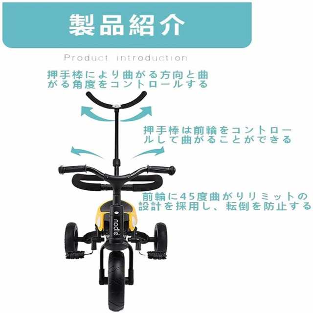 Kamelun 三輪車 3in1 手押し棒付き 手押し車 1~6歳 折り畳み自転車 軽量 子供 自転車 誕生日プレゼント キックバイク へんしんバイク  保の通販はau PAY マーケット - ks-shop2 | au PAY マーケット－通販サイト