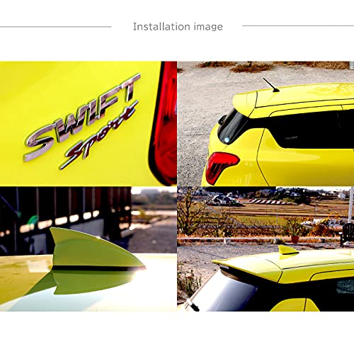 イブデザイン スイフト専用 デザインアンテナ type３ / SUZUKI SWIFT・SWIFT SPORT 純正カラーシリーズ シャークタイプ３ / 品番：DAZ-S3_5