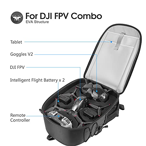 Smatree DJI FPV収納バッグパック DJI FPV ケース ハードジェルバッグパック ドローン・マルチコプター用ケース DJI FPVアクセサリー収納の通販は