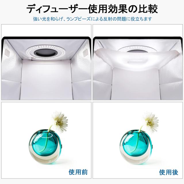 PULUZ 40cm撮影ボックス 簡易スタジオ 40cm 撮影ブース 円形led搭載 ディフューザー付き Type-c接続 折り畳み撮影キット 3色温度調整 撮の通販は PULUZ 40cm撮影ボックス 簡易スタジオ 40cm 撮影ブース 円形led搭載 ディフューザー付き Type-c接続 折り畳み撮影キット 3色温度調整 撮の通販は