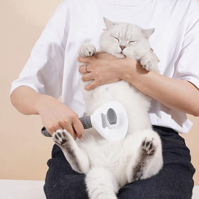 正規品】SanMori ペット用 痛くない ヒーリングブラシ スリッカー