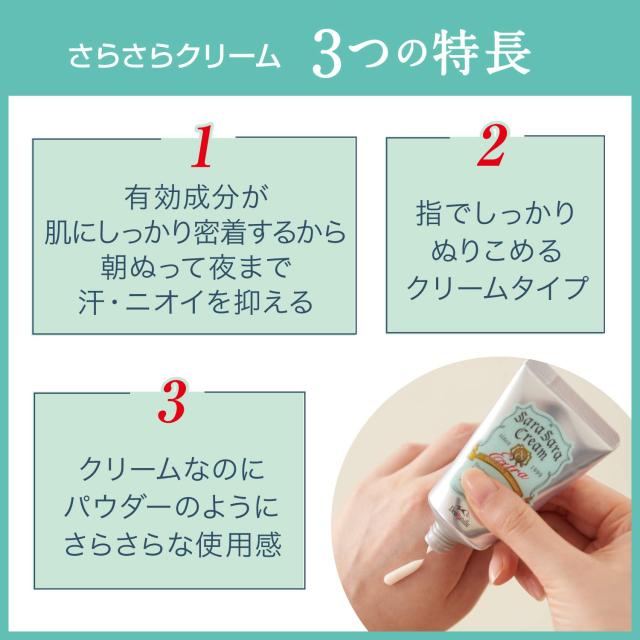 医薬部外品】 デオナチュレ さらさらクリーム ワキ用 直ヌリ 制汗剤