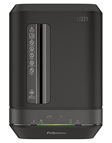フェローズ シュレッダー 業務用 電動 20枚細断 マイクロカット 上質なデザインにスマート機能搭載 ブラック LX221 5180401_9
