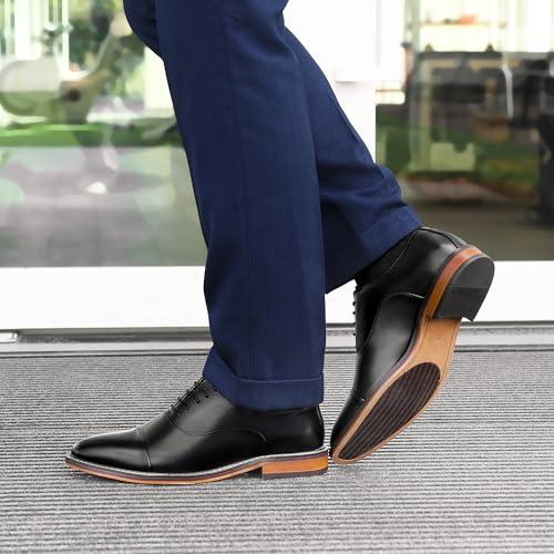 [フォクスセンス] 革靴 メンズ ビジネス ドレス シューズ 高級紳士靴 本革 軽量・防水 ブラック 28.0cm C9010-01