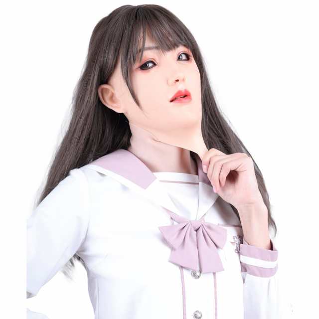 EQAIWUJIE] 仮面 変装 マスク 女装 メイク シリコンマスク 男性