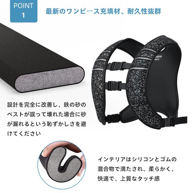 PROIRON ウェイトベスト8kg 重り ベスト トレーニング ベスト 重り