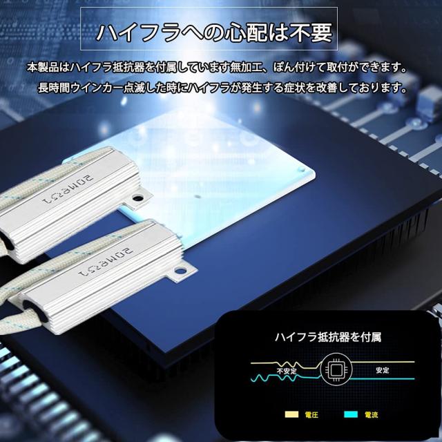 LEDウィンカー ポジション エルグランドE52 後期 専用 流れる シーケンシャルウィンカー 機能付き ハイフラ防止 抵抗内蔵 車種別専用設計_4