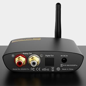 1Mii Bluetooth DAC HiFi ldac Bluetooth レシーバー ブルートゥース オーディオ 受信機 DAコンバーター 5.0 RCA/AUX 3.5mm/光出力 LDAC/ 1Mii Bluetooth DAC HiFi ldac Bluetooth レシーバー ブルートゥース