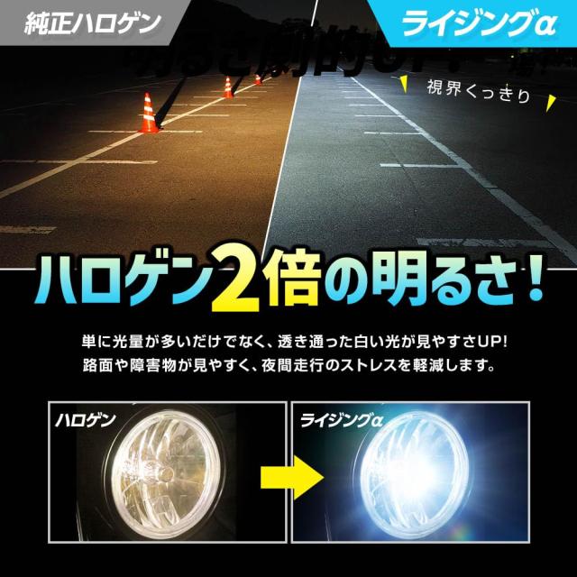 スフィアライト 日本製 バイク用LEDヘッドライト RIZINGα(アルファ) H4 Hi/Lo 4500K 車検対応 耐震20G SRAMH4045-02_2