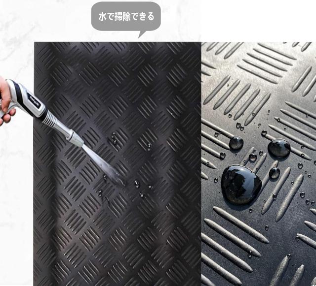 uyoyous ガレージマット ゴムシート 滑り止め 100x500cm 厚さ3mm 駐車場用 車庫フロア 工業用・商業用 車両保護 耐久性_5