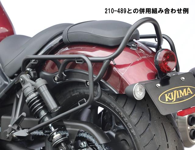 キジマ (kijima) バイク バイクパーツ タンデムグリップ スチール製ブラック仕上げ REBEL1100/DCT HONDA 210-551