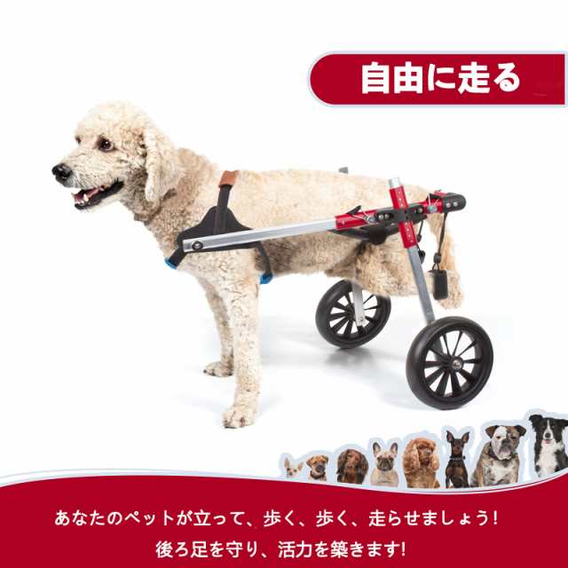 犬用車椅子 後肢リハビリサポート2輪歩行器 犬用カート補助輪 軽量 サイズ調整可能 小型・中型犬用 コーギー 柴犬など 老犬介護 (赤,  M)の通販はau PAY マーケット - おもむろストア | au PAY マーケット－通販サイト