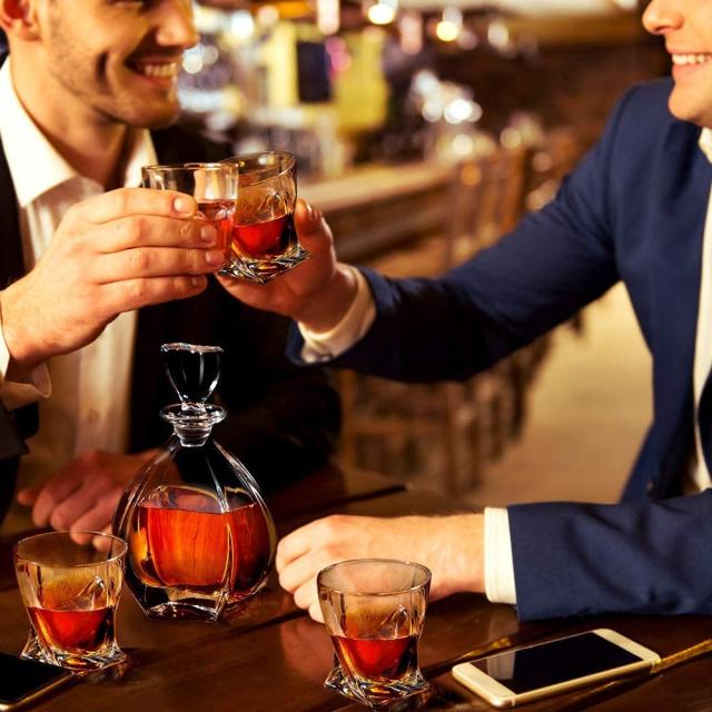 FADZECO 手作り ウイスキーカップロックカップブランデー 透明