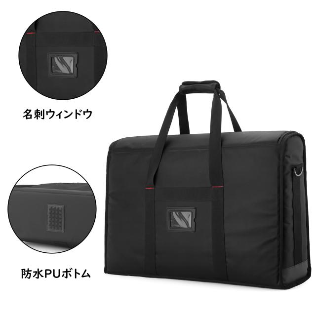 Trunab LCD用キャリングバッグ 24インチ用 LCD用（液晶ディスプレイ）トートバッグ ポケット付き ハンドル付きバッグ ブラック_3