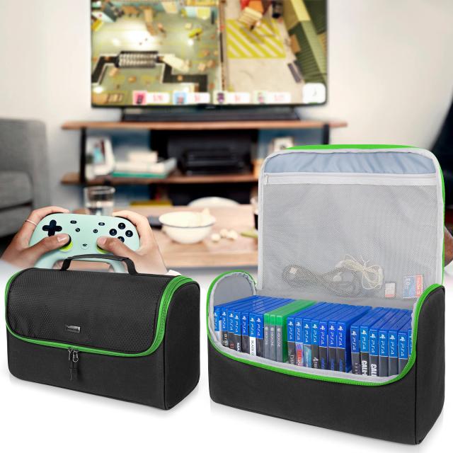 Trunab ゲームディスク収納バッグ PS4/PS4 Pro/PS3/PS5/Xbox One/Xbox 