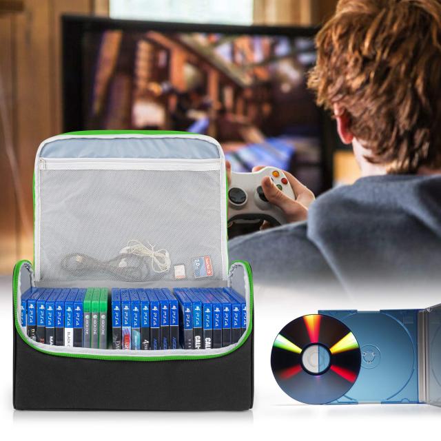 Trunab ゲームディスク収納バッグ PS4/PS4 Pro/PS3/PS5/Xbox One/Xbox 