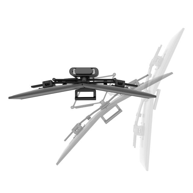 ERGOTRON エルゴトロン TRACE (トレース) デュアル モニターマウント マットブラック 27インチ(3.7~9.8kg)まで対応 VESA規格対応 45-631-_2