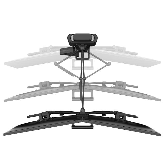 ERGOTRON エルゴトロン TRACE (トレース) デュアル モニターマウント マットブラック 27インチ(3.7~9.8kg)まで対応 VESA規格対応 45-631-_5