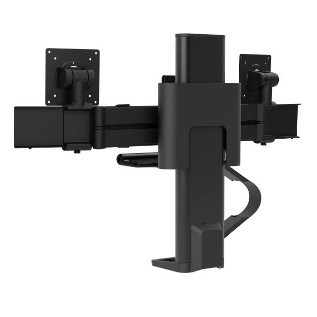 ERGOTRON エルゴトロン TRACE (トレース) デュアル モニターマウント マットブラック 27インチ(3.7~9.8kg)まで対応 VESA規格対応 45-631-_6