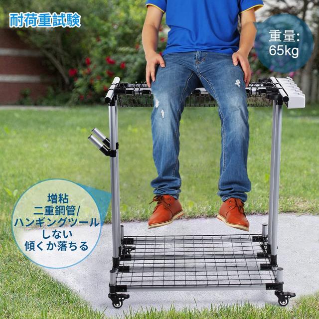 QTJH モバイル ガーデン ツール タワー ガレージ ストレージ ホルダー ツール ストレージ ラック、大きな長いツールを収納するコーナー 送料無料モバイル ガーデン ツール タワー ガレージ ストレージ