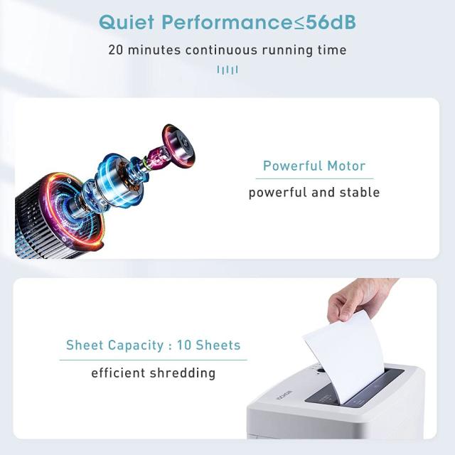 iOCHOW シュレッダー しゅれったー電動 家庭用 マイクロクロスカット