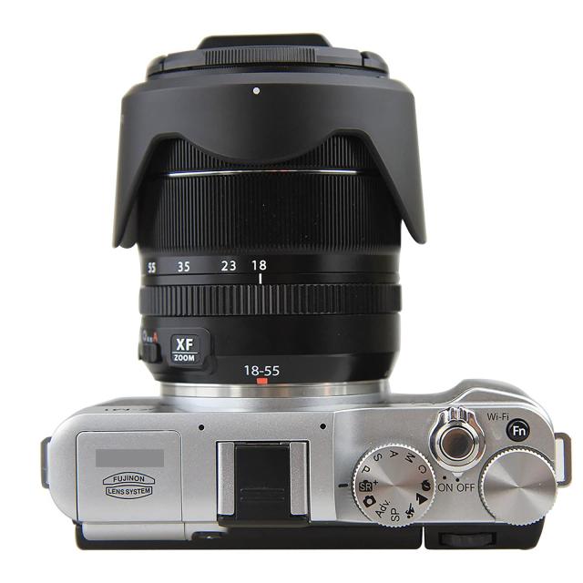 JJC 可逆式 レンズフード Fujifilm FUJINON XF 14mm F2.8 R ＆ XF 18