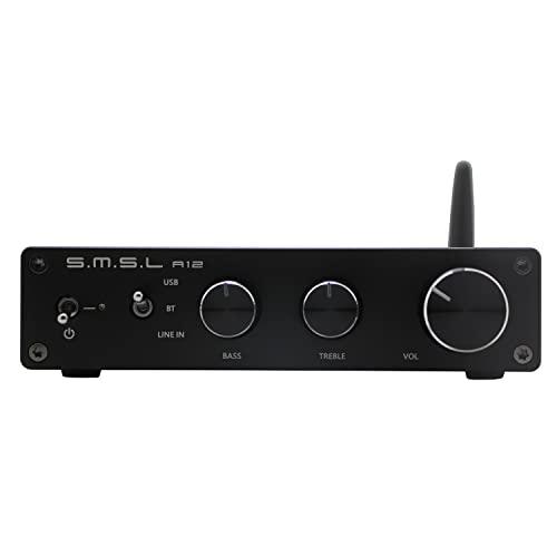 S.M.S.L A12 オーディオアンプ、HiFi 2チャンネル 低音とトレブル