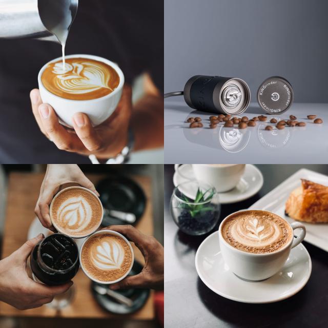 KINGrinder K1 手挽きコーヒーミル 140段階内部式粒度調整 均一性に優れるコニカル式金属刃 最大容量25g