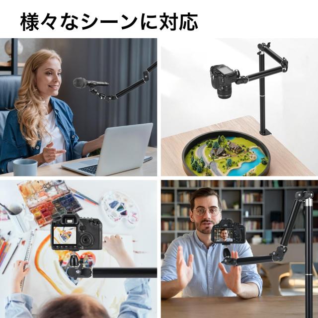 TARION カメラスタンド カメラアーム カメラクランプスタンド 