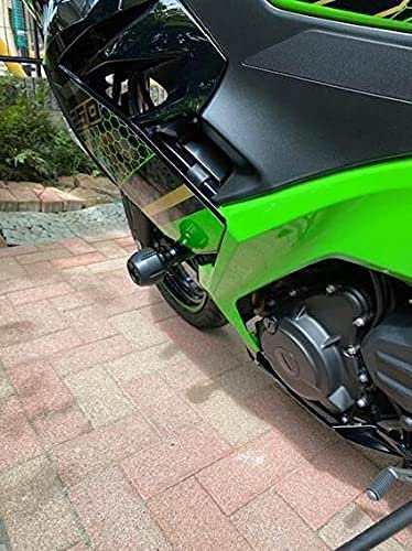 YUANYE 川崎 ninja400 ninja250用 フレームスライダー フェアリングガード 二輪車本体アルミ合金転倒防止接着剤・転倒防止接着剤  (ブラッの通販はau PAY マーケット - ふうまりストア | au PAY マーケット－通販サイト