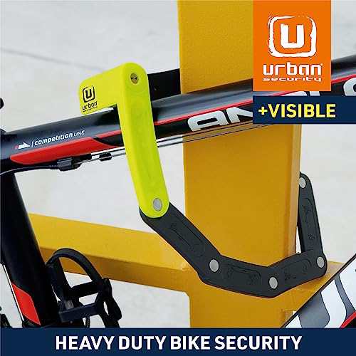 Urban UR469Y ブレードロック 折りたたみ自転車ロック ブラケットで簡単取り付け アンチカットスチール 傷防止コーティング 自転車ロックの通販は