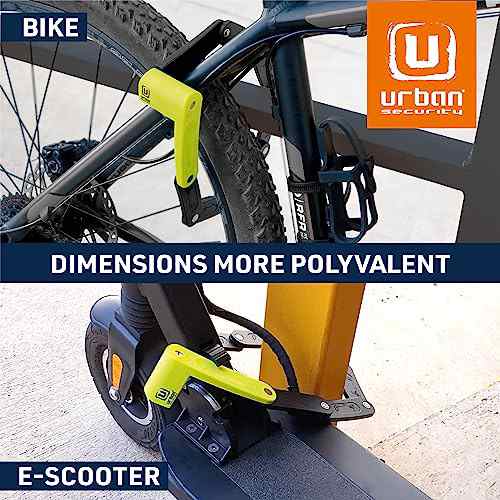 Urban UR469Y ブレードロック 折りたたみ自転車ロック ブラケットで簡単取り付け アンチカットスチール 傷防止コーティング 自転車ロックの通販は