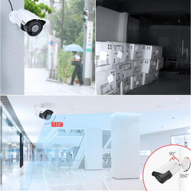 SOOHAO 防犯カメラ POE 800万画素 増設用カメラ 双方向通話 IP66級防水