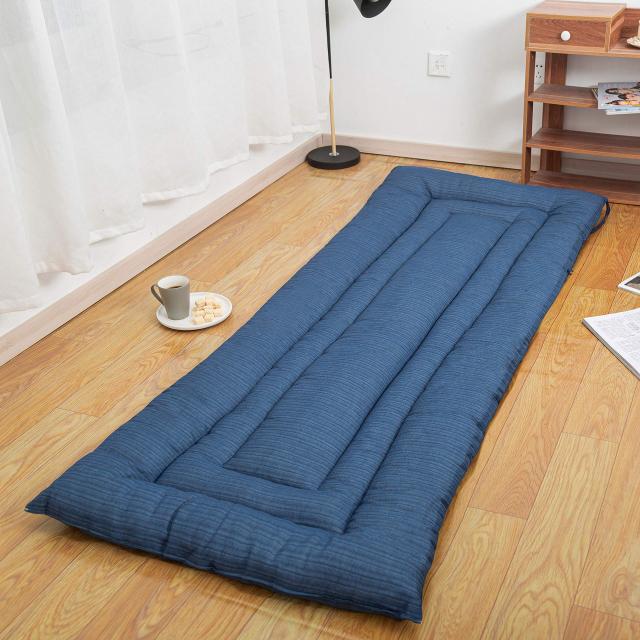敷きふとん しじら織り ごろ寝マット シングル 綿100％ 肌に優しい ？ sunnyskies 吸汗速乾 軽量 抗菌 防臭 防ダニ 厚手 うたた寝 車中泊 の通販は