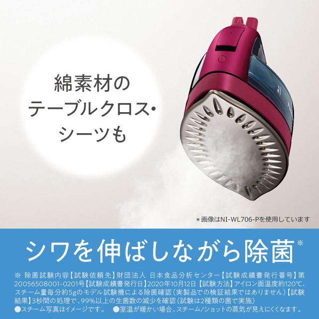 パナソニック コードレススチームWヘッドアイロン ブラウンピンク NI-WL506-P_3