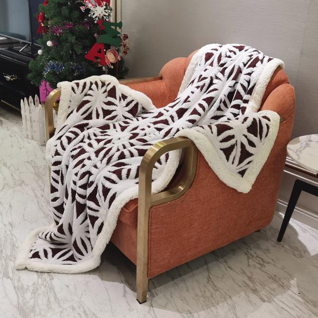 sledar(スレダー) 毛布 掛け毛布 クイーン 発熱二枚合わせ パイル シープ調 ふわふわ 丸洗いOK 抗菌防臭 防ダニ加工 北欧風 プレゼント