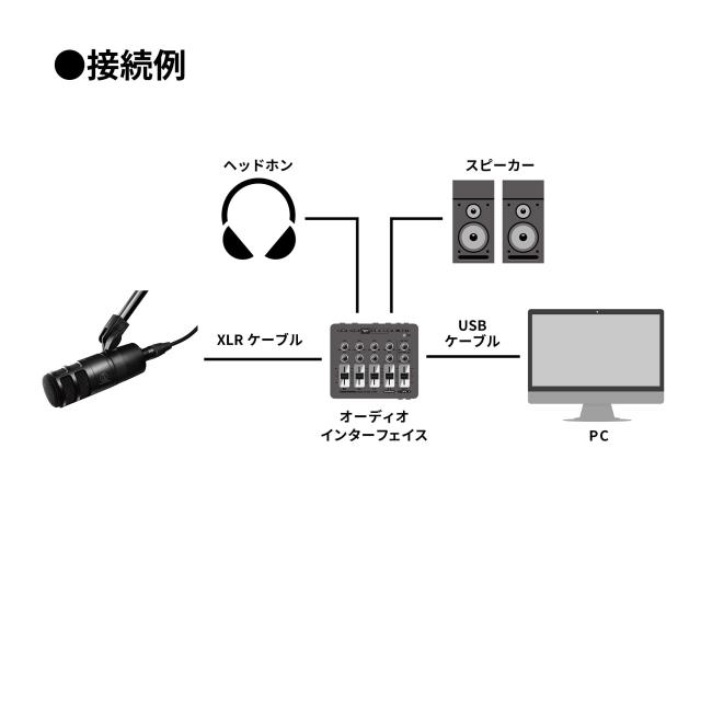 オーディオテクニカ AT2040 ダイナミックマイク 超むき出し指向性マイクロホン/XLR/受けが良い瀘過器内蔵/ポッドキャスト/オーディオ書き付け/競り合い