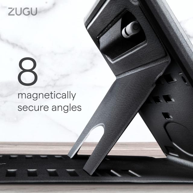 ZUGU iPad Air ケース M2 第6 / 5 / 4世代 (2024 / 2022 / 2020) 11/10.9インチ 極薄 落下衝撃保護 8段階スタンド機能 ペンホルダー ワイ_4