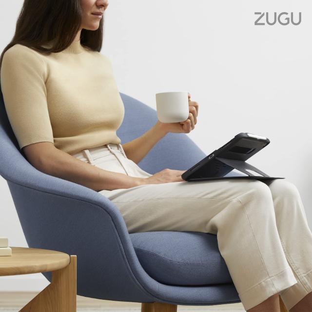 ZUGU iPad Air ケース M2 第6 / 5 / 4世代 (2024 / 2022 / 2020) 11/10.9インチ 極薄 落下衝撃保護 8段階スタンド機能 ペンホルダー ワイ_5