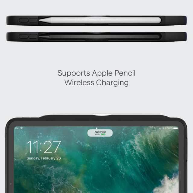 ZUGU iPad Pro 11 ケース 2022 第4世代 / 2021 第3世代 / 2020 第2世代 / 2018 第1世代 極薄 落下衝撃保護 8段階スタンド機能 Apple ペンの通販は